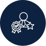 Person with ribbon and star icon